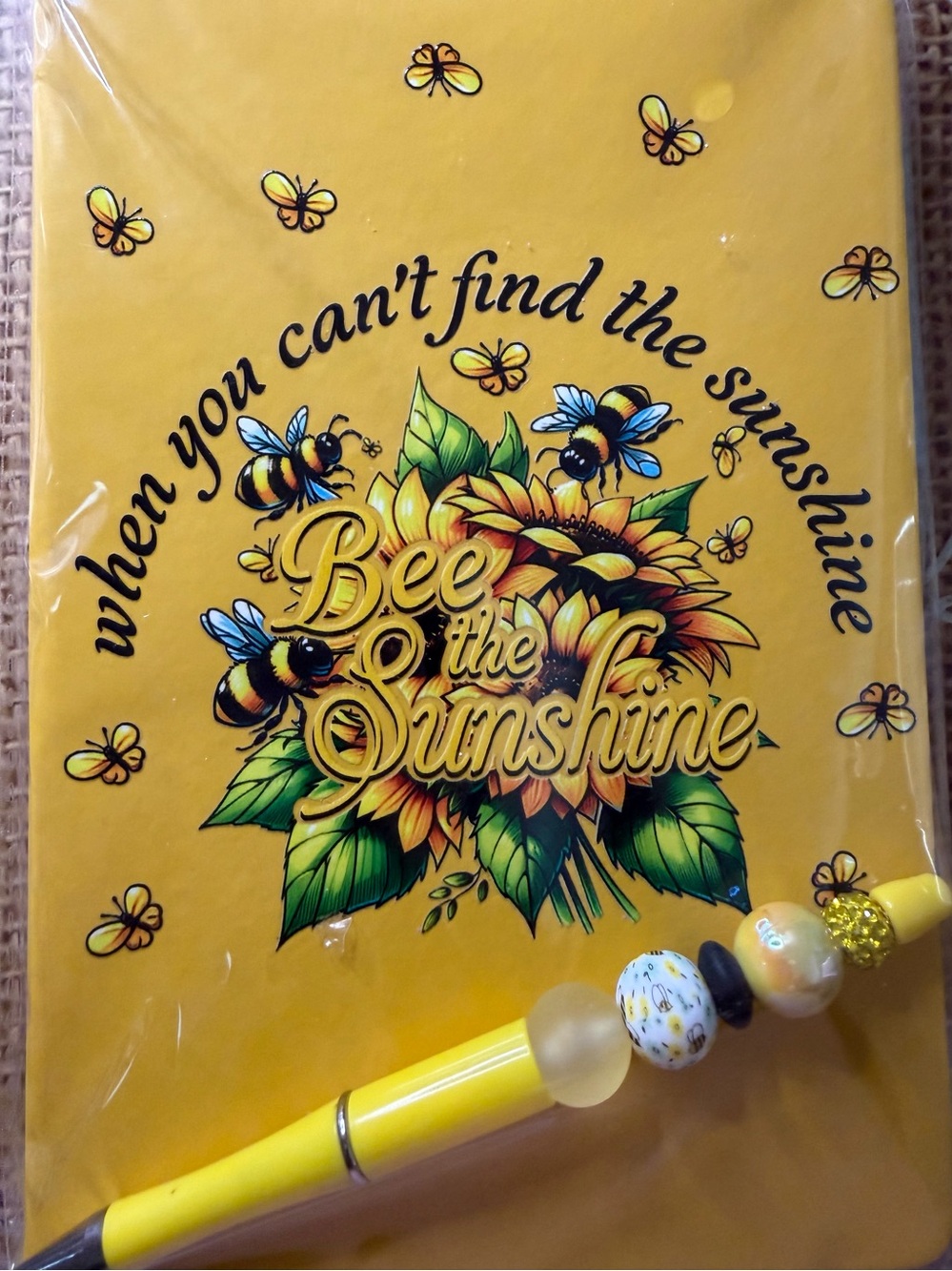 Bee The Sunshine Yellow Notebook